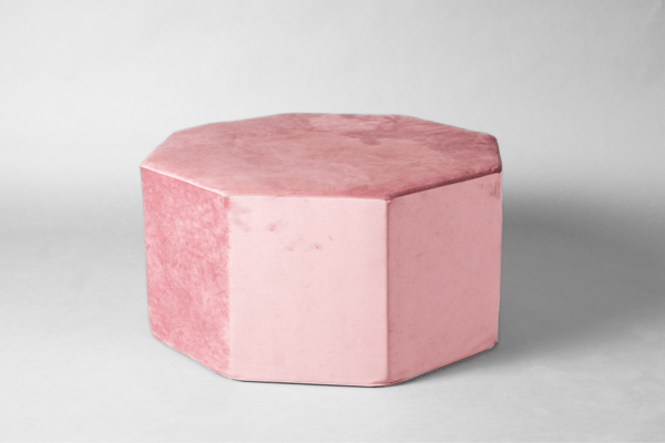 Sitzpouf Diamant Rose – Bild 2